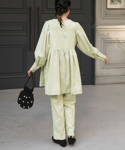 セール】【forksy.】【オケージョン対応】サテンジャガードボリューム