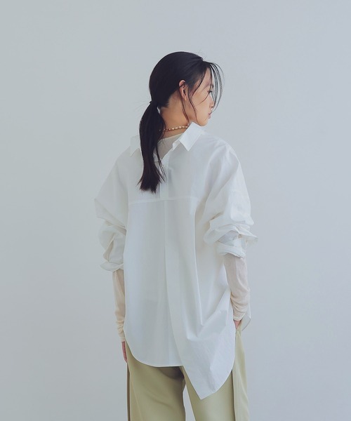 DRESSLAVE（ドレスレイブ）の「asymmetric color over shirt 