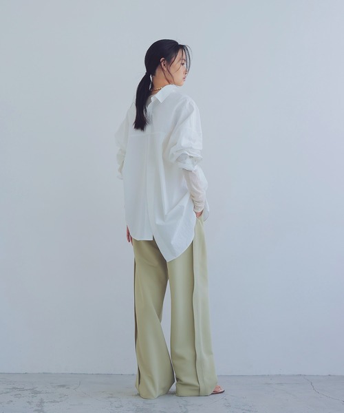 DRESSLAVE（ドレスレイブ）の「asymmetric color over shirt 
