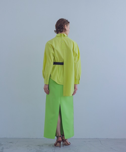DRESSLAVE（ドレスレイブ）の「asymmetric color over shirt 