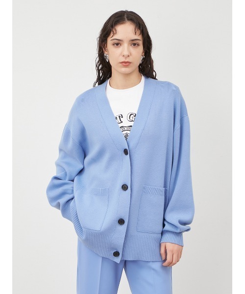 Mila Owen（ミラオーウェン）の「ミドル丈ベーシックカーディガン（カーディガン/ボレロ・レディース・アイボリー/ブルー/グレー・FREE）」の3枚目の写真