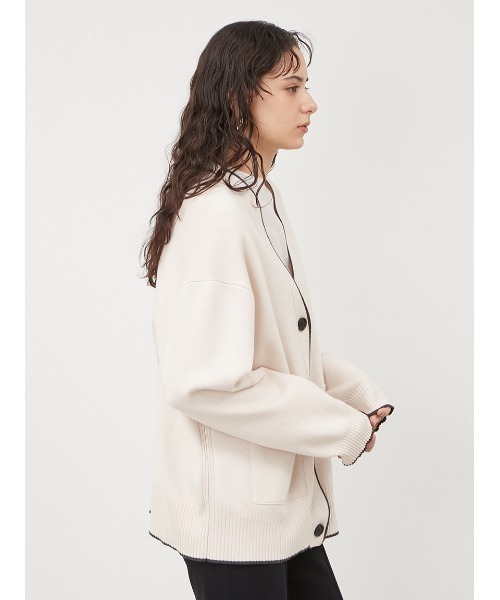 Mila Owen（ミラオーウェン）の「ミドル丈ベーシックカーディガン（カーディガン/ボレロ・レディース・アイボリー/ブルー/グレー・FREE）」の5枚目の写真