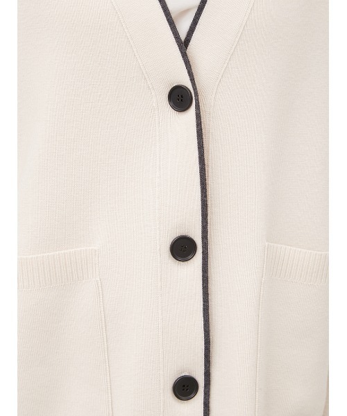 Mila Owen（ミラオーウェン）の「ミドル丈ベーシックカーディガン（カーディガン/ボレロ・レディース・アイボリー/ブルー/グレー・FREE）」の7枚目の写真