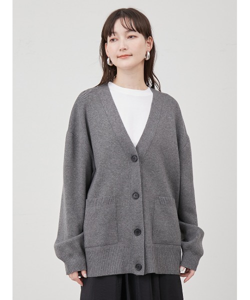 Mila Owen（ミラオーウェン）の「ミドル丈ベーシックカーディガン（カーディガン/ボレロ・レディース・アイボリー/ブルー/グレー・FREE）」の11枚目の写真