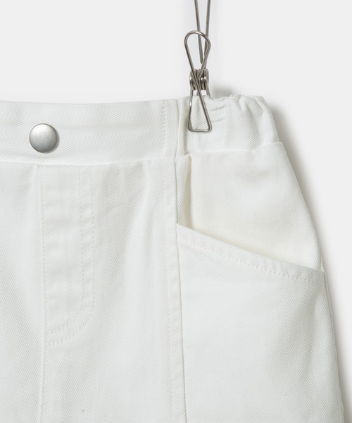ROPE' PICNIC（ロペピクニック）の「【KIDS】ホワイトデニム切り替えフレアスカート/リンクコーデ（デニムスカート・キッズ・ホワイト・110/120/130/140/150）」の9枚目の写真