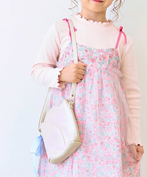 apres les cours（アプレレクール）の「チューリップポシェット（ショルダーバッグ・キッズ・イエロー/アイボリー・FREE）」の2枚目の写真