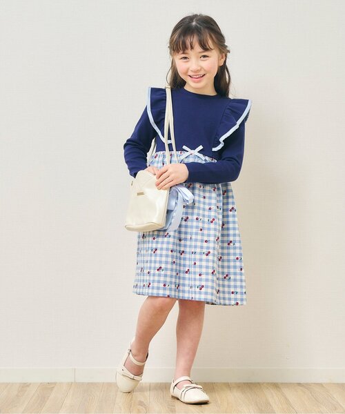 apres les cours（アプレレクール）の「チューリップポシェット（ショルダーバッグ・キッズ・イエロー/アイボリー・FREE）」の7枚目の写真