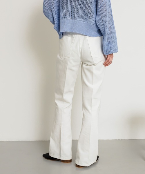 SENSE OF PLACE by URBAN RESEARCH(センスオブプレイスバイアーバンリサーチ)の「センタープレスフレアデニム(デニムパンツ・レディース・オフホワイト/ワンウォッシュ/ライトインディゴブルー・X-SMALL/LARGE/TALL/MEDIUM/SMALL)」の22枚目の写真