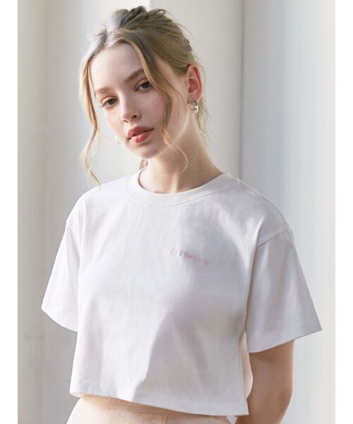 CALNAMUR（カルナムール）の「CALNAMURシンプルロゴTシャツ（Tシャツ/カットソー・レディース・ホワイト/ブラック/その他・FREE）」の7枚目の写真