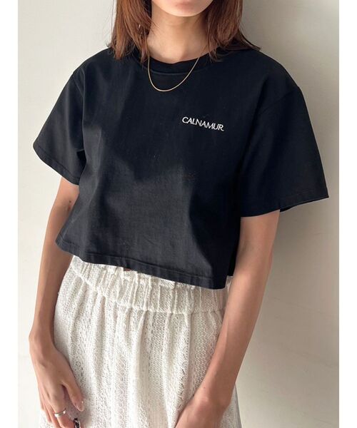 CALNAMUR（カルナムール）の「CALNAMURシンプルロゴTシャツ（Tシャツ/カットソー・レディース・ホワイト/ブラック/その他・FREE）」の8枚目の写真