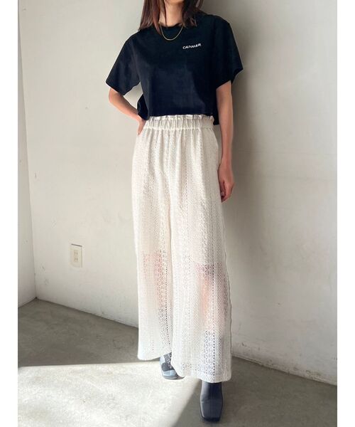 CALNAMUR（カルナムール）の「CALNAMURシンプルロゴTシャツ（Tシャツ/カットソー・レディース・ホワイト/ブラック/その他・FREE）」の14枚目の写真