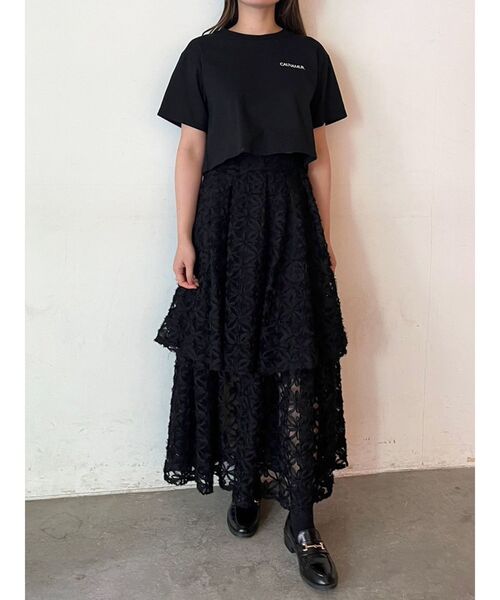 CALNAMUR（カルナムール）の「CALNAMURシンプルロゴTシャツ（Tシャツ/カットソー・レディース・ホワイト/ブラック/その他・FREE）」の11枚目の写真