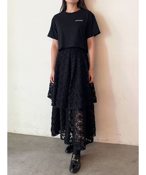 CALNAMUR（カルナムール）の「CALNAMURシンプルロゴTシャツ（Tシャツ/カットソー・レディース・ホワイト/ブラック/その他・FREE）」の15枚目の写真