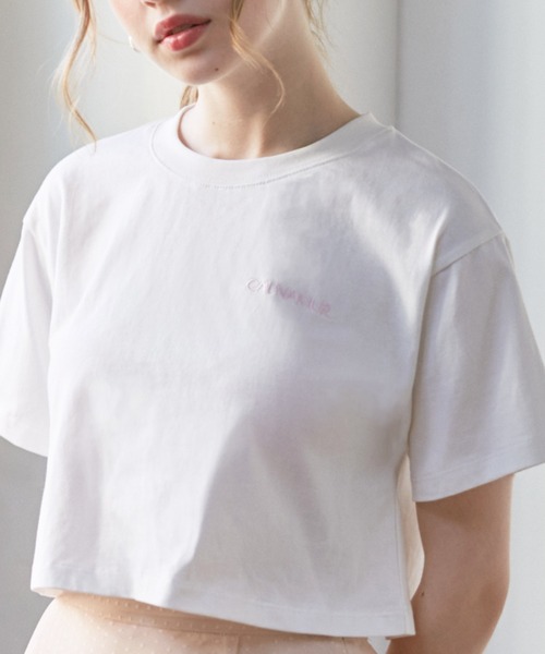 CALNAMUR（カルナムール）の「CALNAMURシンプルロゴTシャツ（Tシャツ/カットソー・レディース・ホワイト/ブラック/その他・FREE）」の3枚目の写真