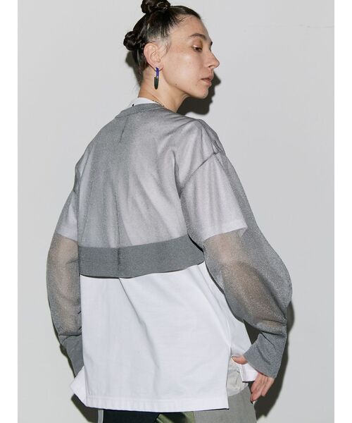新品タグ付きアンスリードバックラインTシャツ UN3D.（アンスリード）の「BACK LINE T-SH / バックラインT