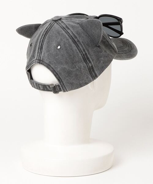 koページ♡【未使用】ロンパース、帽子、ケープ3点セット A'GEM/9 × .kom『NOVESSEL/ノベセル』耳付きヴィンテージCAP