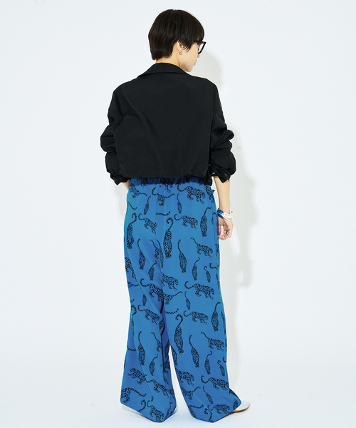 HARDY NOIR(アルディーノアール)の「Leopard Print ワイドパンツ(その他パンツ・レディース・ブルー系その他・FREE)」の9枚目の写真