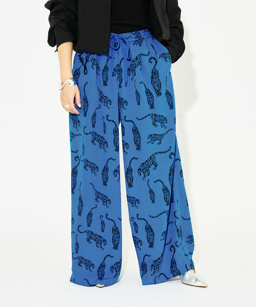 HARDY NOIR(アルディーノアール)の「Leopard Print ワイドパンツ(その他パンツ・レディース・ブルー系その他・FREE)」の10枚目の写真
