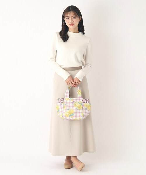 LAURA ASHLEY（ローラアシュレイ）の「【UK本国一推し柄】バーンズフィールド柄 ランチトートバッグ（トートバッグ・レディース・ピンク系5/グリーン系その他2・00）」の6枚目の写真