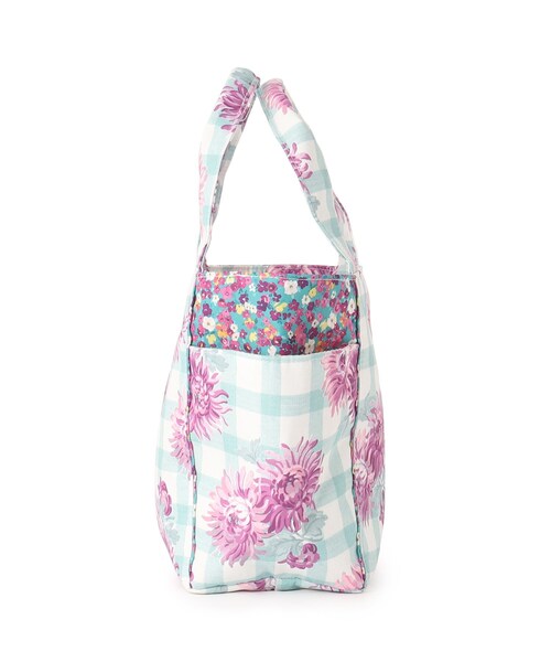 LAURA ASHLEY（ローラアシュレイ）の「【UK本国一推し柄】バーンズフィールド柄 ランチトートバッグ（トートバッグ・レディース・ピンク系5/グリーン系その他2・00）」の10枚目の写真