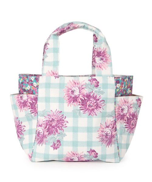 LAURA ASHLEY（ローラアシュレイ）の「【UK本国一推し柄】バーンズフィールド柄 ランチトートバッグ（トートバッグ・レディース・ピンク系5/グリーン系その他2・00）」の11枚目の写真