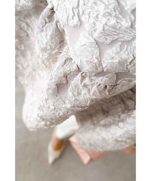 &. NOSTALGIA(アンドドットノスタルジア)の「【ZOZO限定】フラワージャガードブラウス(シャツ/ブラウス・レディース・アイボリー/ライトグレー/ブラック/グレイッシュブルー・M)」の19枚目の写真