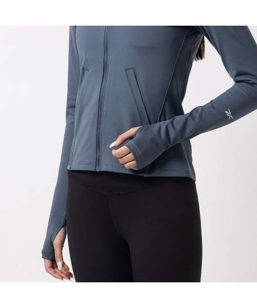 Reebok(リーボック)の「アクティブ コール ドリームブレンド フルジップトップ / ACTIV COLL DREAMBLEND FZ(パーカー・レディース・ブルーグレー/ライトベージュ・LARGE/MEDIUM/SMALL/XX-LARGE/X-LARGE/X-SMALL)」の6枚目の写真