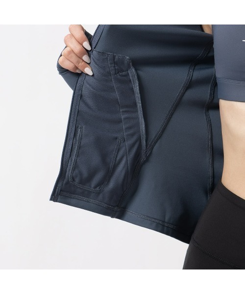 Reebok(リーボック)の「アクティブ コール ドリームブレンド フルジップトップ / ACTIV COLL DREAMBLEND FZ(パーカー・レディース・ブルーグレー/ライトベージュ・LARGE/MEDIUM/SMALL/XX-LARGE/X-LARGE/X-SMALL)」の8枚目の写真