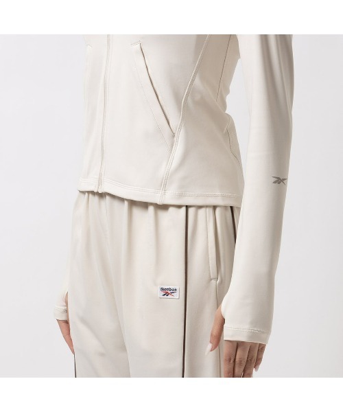 Reebok(リーボック)の「アクティブ コール ドリームブレンド フルジップトップ / ACTIV COLL DREAMBLEND FZ(パーカー・レディース・ブルーグレー/ライトベージュ・LARGE/MEDIUM/SMALL/XX-LARGE/X-LARGE/X-SMALL)」の12枚目の写真