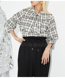Settimissimo | フロッキーチェック ボウタイ付き ブラウス 長袖(シャツ/ブラウス)