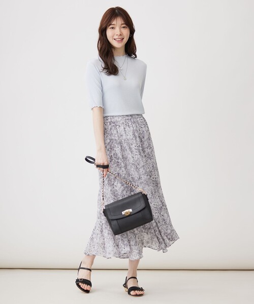 ANY SIS(エニィスィス)の「シアー インナー(Tシャツ/カットソー・レディース・アイボリー系/スカイブルー系/ライトイエロー系/グレー系/ダークグリーン系/ワイン系・4)」の17枚目の写真
