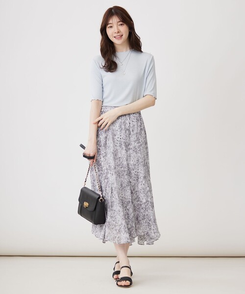 ANY SIS(エニィスィス)の「シアー インナー(Tシャツ/カットソー・レディース・アイボリー系/スカイブルー系/ライトイエロー系/グレー系/ダークグリーン系/ワイン系・4)」の18枚目の写真