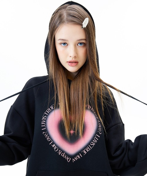 トップス LUVISTRUE VL 2-WAY CROP HOOD ZIP UP LUVISTRUE パーカー VL 2-WAY CROP HOOD ZIP UP レディース