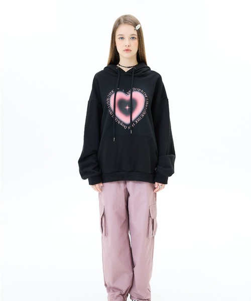 LUVISTRUE(ラヴイズトゥルー)の「MZ TWINKLE HOODIE(パーカー・レディース・ブラック・FREE)」の3枚目の写真
