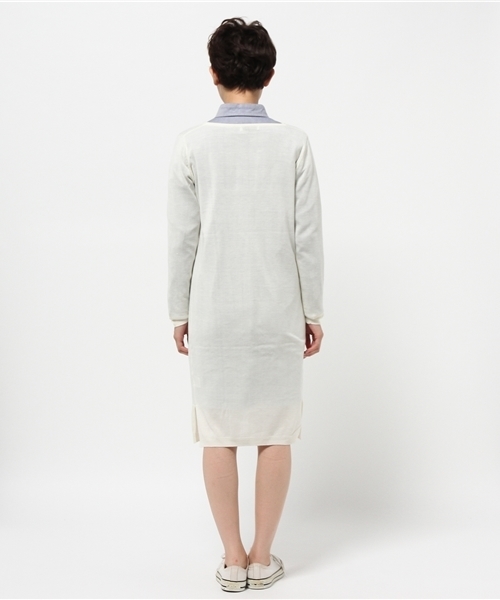 WEGO（ウィゴー）の「WEGO/ロングカーディガン（カーディガン/ボレロ・レディース・アイボリー/グレー/ブラック/カーキ・FREE）」の7枚目の写真