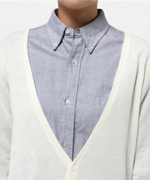 WEGO（ウィゴー）の「WEGO/ロングカーディガン（カーディガン/ボレロ・レディース・アイボリー/グレー/ブラック/カーキ・FREE）」の8枚目の写真