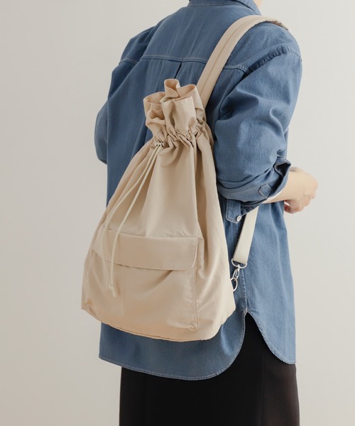 URBAN RESEARCH DOORS（アーバンリサーチドアーズ）の「ワンショルダーリュック（バックパック/リュック・レディース・ピンク系その他/ブラック・ONE）」の4枚目の写真