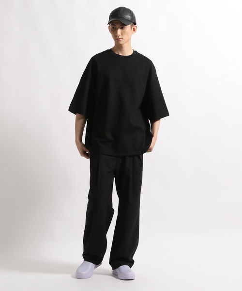STERNBERG（スタンバーグ）の「STERNBERG/スプリットラグランプルオーバー/997288（Tシャツ/カットソー・メンズ・ブラック/モカ・MEDIUM/LARGE）」の4枚目の写真