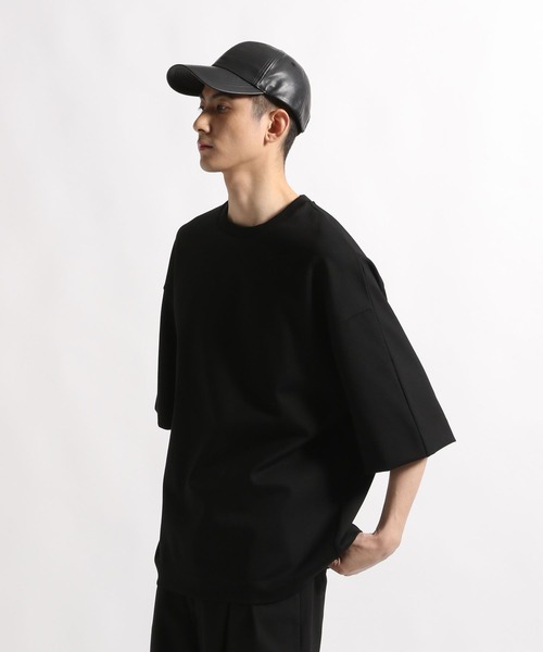 STERNBERG（スタンバーグ）の「STERNBERG/スプリットラグランプルオーバー/997288（Tシャツ/カットソー・メンズ・ブラック/モカ・MEDIUM/LARGE）」の8枚目の写真