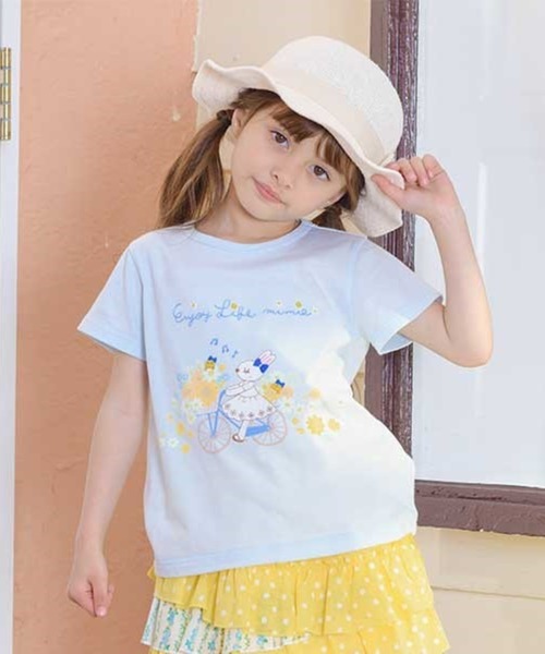 セール】【日本製】自転車mimiちゃんの半袖Tシャツ(100～130cm)（T 