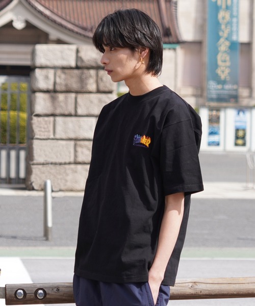 THRASHER（スラッシャー）の「【ムラサキスポーツ限定】THRASHER/スラッシャー 半袖Tee ボックスシルエット 刺繍ロゴ THM-24SPSST07（Tシャツ/カットソー・メンズ・ホワイト/ブラック・M/L/XL）」の10枚目の写真