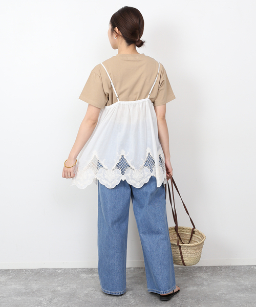 【美品】24ssスローブイエナ カット刺繍キャミブラウス ブラウス slobeiena スローブイエナ カット刺しゅうキャミブラウス - メルカリ