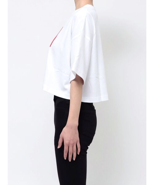 MURUA（ムルーア）の「ボックスプリントTシャツ（Tシャツ/カットソー・レディース・ホワイト/ピンク/ダークグレー・FREE）」の11枚目の写真