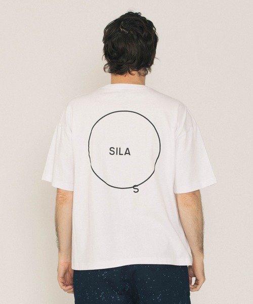 SILAS（サイラス）の「CIRCLE LOGO WIDE S/S TEE（Tシャツ/カットソー・メンズ・ブラック/ホワイト/ピンク・M/L/XL）」の4枚目の写真