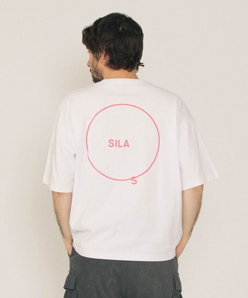 SILAS（サイラス）の「CIRCLE LOGO WIDE S/S TEE（Tシャツ/カットソー・メンズ・ブラック/ホワイト/ピンク・M/L/XL）」の6枚目の写真