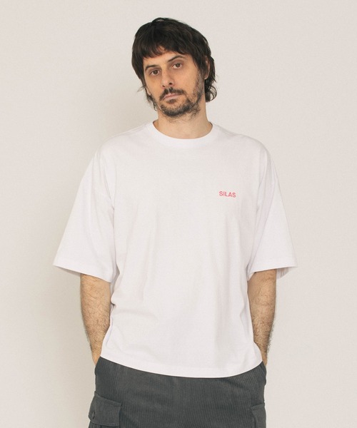 SILAS（サイラス）の「CIRCLE LOGO WIDE S/S TEE（Tシャツ/カットソー・メンズ・ブラック/ホワイト/ピンク・M/L/XL）」の7枚目の写真