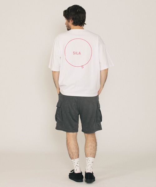 SILAS（サイラス）の「CIRCLE LOGO WIDE S/S TEE（Tシャツ/カットソー・メンズ・ブラック/ホワイト/ピンク・M/L/XL）」の10枚目の写真