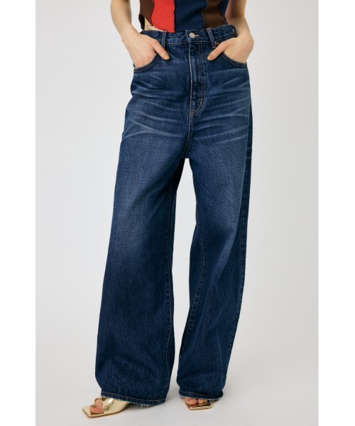 MOUSSY（マウジー）の「LOW CROTCH BAGGY（デニムパンツ・レディース・ブルー・23inch/24inch/25inch/26inch）」の18枚目の写真