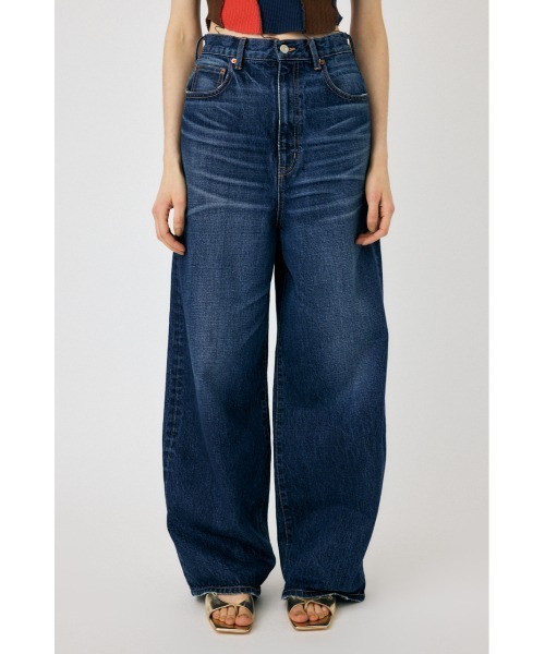 MOUSSY（マウジー）の「LOW CROTCH BAGGY（デニムパンツ・レディース・ブルー・23inch/24inch/25inch/26inch）」の10枚目の写真