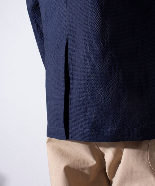 GLOSTER（グロスター）の「【GLOSTER/グロスター】プリントサッカー テーラードジャケット イージーケア 2B（テーラードジャケット・メンズ・チャコールグレー/ダークネイビー・L/M）」の15枚目の写真